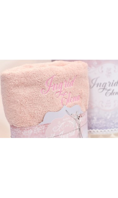 Trusou de botez pentru fetite, roz cu silver, lebada argintie  Silver Swan  15